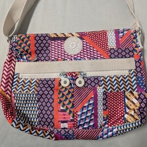 Kipling Colorful Patchwork Crossbody Bag